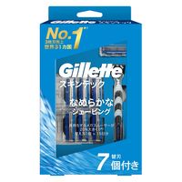 Gillette（ジレット） マッハシン スキンテック6B 本体+替刃7個付 髭剃り カミソリ 1パック P&G