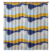 【軒先渡し】スミノエ DESIGN LIFE edi15 スミノエ カーテン クジラボヤージュ ブルー 4549781322025 1枚（直送品）