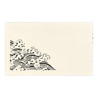 山櫻 4号 特殊名刺 切り絵M5(名物切れ)波 4 (50枚) YAMA-3135