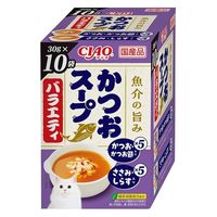 いなば CIAO チャオ かつおスープバラエティ かつお・かつお節入り ささみ・しらす入り 国産（30g×10袋）1箱
