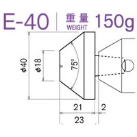カブト工業 センターヘッド(M.T.No.2.3.4用) Eー40 SHSHE40 1セット(3個)（直送品）