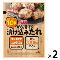 【アウトレット】日清製粉ウェルナ 日清 から揚げの漬け込みたれ しょうゆ味40g 1セット（1個×2）調味料