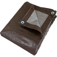 南榮工業 景観配慮シート ブラウンシルバー KEIKAN SHEET3.6M X 5.4 M 1枚 537-5273（直送品）