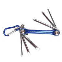 アークランズ WIZ’A カラビナ付ドライバーセット WZーDV06 1セット(4個)（直送品）