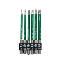 アークランズ WIZ’A ヘックスローブビットセット 6本組 グリーン 100mm WZTー6ー100 1セット(2個)（直送品）