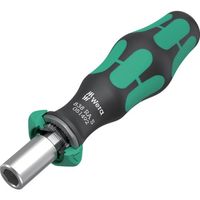 Wera Werk 838 RA S ラチェット機能付き差替式ビットホルダー 6.35mm 051492 1本 657-8409（直送品）