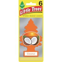カーフレッシュ社 リトルツリーズ LT エアーフレッシュナー 6P ー Coconut(ココナッツ) LT654 1パック(6枚)（直送品）