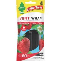 カーフレッシュ社 リトルツリーズ LT Vent Wrap ー Strawberry(ストロベリー) LT506 1個 671-4657（直送品）