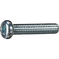 トラスコ中山 TRUSCO ナベ頭小ねじ 三価白 全ネジ M6×25 10本入 少量パック Y824-0625 1袋(10本)（直送品）