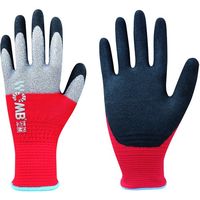 東和コーポレーション トワロン 天然ゴム背抜き手袋 WOMBーMF2高視認 レッド M 743-M 1双 558-4077（直送品）