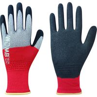 東和コーポレーション トワロン 天然ゴム背抜き手袋 WOMBーMF2高視認 レッド L 743-L 1双 558-4076（直送品）