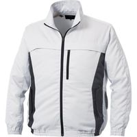 空調服 長袖ブルゾン(エプロン付き) シルバー L KU92340K30S3 1着 520-9530（直送品）