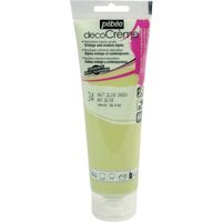 ペベオ・ジャポン Pebeo デコクリーム 120mlマット オリーブグリーン 089034 1本 555-9462（直送品）