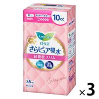 ロリエ さらピュア吸水 超吸収スリム 10cc 無香料 1セット（36枚入×3パック） 花王