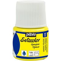 ペベオ・ジャポン ペベオ 布用水性アクリル絵具セタカラー不透明色 45ml レモンイエロー 295017 1本 575-8770（直送品）