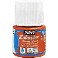 ペベオ・ジャポン ペベオ 布用水性アクリル絵具セタカラーシマー 45ml ブリックレッド 295063 1本 575-8808（直送品）