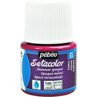 ペベオ・ジャポン ペベオ 布用水性アクリル絵具セタカラーシマー 45ml パープル 295065 1本 576-0303（直送品）