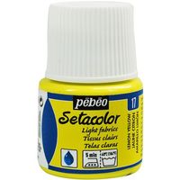 ペベオ・ジャポン ペベオ 布用水性アクリル絵具セタカラー透明色 45ml レモンイエロー 329017 1本 575-8757（直送品）
