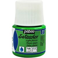 ペベオ・ジャポン ペベオ 布用水性アクリル絵具セタカラー透明色 45ml ライトグリーン 329027 1本 575-8805（直送品）