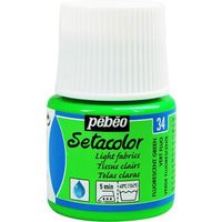 ペベオ・ジャポン ペベオ 布用水性アクリル絵具セタカラー透明蛍光色 45ml フルレセントグリーン 329034 1本 576-0333（直送品）
