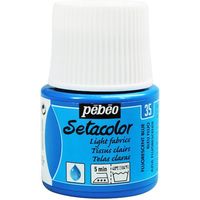 ペベオ・ジャポン ペベオ 布用水性アクリル絵具セタカラー透明蛍光色 45ml フルレセントブルー 329035 1本 576-0304（直送品）