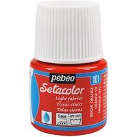 ペベオ・ジャポン ペベオ 布用水性アクリル絵具セタカラー透明色 45ml ビビットオレンジ 329101 1本 575-8780（直送品）