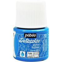 ペベオ・ジャポン ペベオ 布用水性アクリル絵具セタカラーグリッター 45ml アクアマリン 329201 1本 575-8790（直送品）