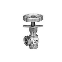 フジキン Fujikin 黄銅製ニードルバルブ3/8B プロペラナット付き アングル型 DH-32LC-R 1個 609-6350（直送品）