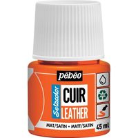 ペベオ・ジャポン Pebeo セタカラーレザー(革用)マット色 45mlNO.04 オレンジ 295604 1本 607-4432（直送品）
