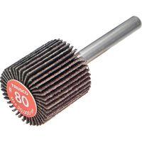 TRUSCO エコノミーフラップホイール 軸径6mm 外径25X幅25X軸長35 #80(5個入) EF2525-80 1箱(5個)（直送品）