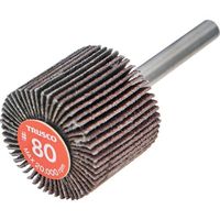 TRUSCO エコノミーフラップホイール 軸径6mm 外径30X幅25X軸長35 #80(5個入) EF3025-80 1箱(5個)（直送品）