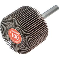 TRUSCO エコノミーフラップホイール 軸径6mm 外径40X幅25X軸長35 #100(5個入) EF4025-100 1箱(5個)（直送品）