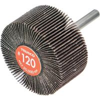 TRUSCO エコノミーフラップホイール 軸径6mm 外径50X幅25X軸長35 #120(5個入) EF5025-120 1箱(5個)（直送品）