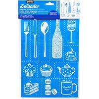 ペベオ・ジャポン ペベオ シルクスクリーンステンシル型 A4 テーブルデコレーション 329601 1本 603-6522（直送品）