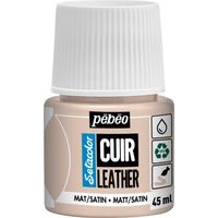 ペベオ・ジャポン Pebeo セタカラーレザー(革用)マット色 45mlNO.19 ピンクベージュ 295619 1本 607-2946（直送品）