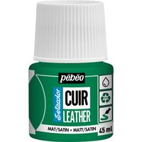 ペベオ・ジャポン Pebeo セタカラーレザー(革用)マット色 45mlNO.16 カクタスグリーン 295616 1本 607-4429（直送品）