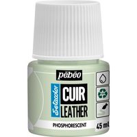 ペベオ・ジャポン Pebeo セタカラーレザー(革用)蓄光色 45mlNO.49 燐光(夜光) 295649 1本 607-2942（直送品）
