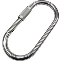 水本機械製作所 水本 ステンレス メガカラビナ(環付) 線径12mm 長さ145mm A-3089 1個 653-6220（直送品）