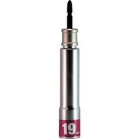 MUSTTOOL 軸交換式落下防止ソケット12角 差込6.35x対辺19mm×全長165mm RBS19SLー12K 19951 1個（直送品）