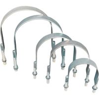 HI―LEAD JIS10Kフランジ用Uバンド 三価クロメート 50A ナット2個付き FUB-JIS10K-050A-3MC 1個（直送品）