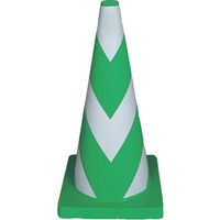 安全興業 ANZEN 安全コーン Wコーン 緑白3段 反射タイプ KEY-794BW 1本 652-8063（直送品）