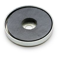 マグエバー MAGEVER フェライト磁石 キャップマグネット 丸型 52R(穴付き) 3C1052R4007 1個 654-1690（直送品）