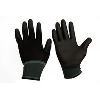 ペンギンエース LOGLOVEウレタン背抜き手袋 黒 10双組 Sサイズ LOGLOVE-UR-BK-S 1袋(10双)（直送品）