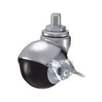 ハンマーキャスター ハンマー ねじ込み式W3/8 旋回式ゴム車輪 40mm ストッパー付 40515A-20R40 1個 814-0422（直送品）