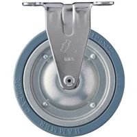 ハンマーキャスター ハンマー 固定式ゴム車輪(スチールホイール)125mm 420ER-PR125 1個 814-0628（直送品）