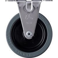 ハンマーキャスター ハンマー 固定式ゴム車輪(ナイロンホイール)100mm 420ER-RN100 1個 854-9695（直送品）