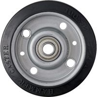ハンマーキャスター ハンマー 100mm ゴムB車輪 435S-RBB100 1個 336-2113（直送品）