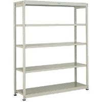 TRUSCO スチールラック M1.5型軽中量棚 860X595XH1200 5段単体 ネオグレー M1.5-4365 NG（直送品）