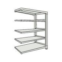 TRUSCO スチールラック M1.5型軽中量棚 860X295XH1500 5段連結 ネオグレー M1.5-5335B NG（直送品）