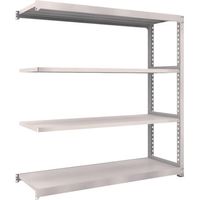TRUSCO スチールラック M5型中量棚 1200X921XH2100 4段 連結 ネオグレー M5-7494B NG 1セット(1台)（直送品）